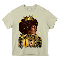 Mossy Birthday queen afro girl Heavy Core Tee - RanaPortraitStore
