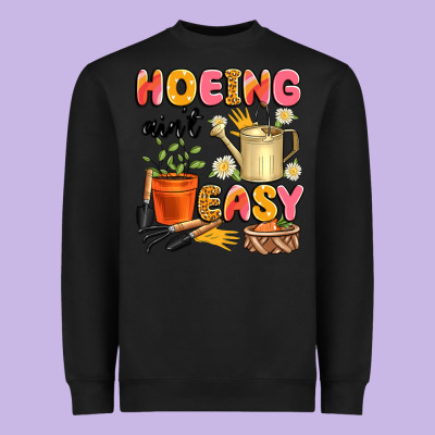 Hoeing Ain't Easy Heavyweight Sweatshirt Designed By Artiststas