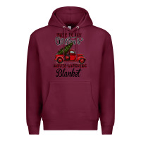Burgundy This is My Christmas Movie Watching Blanket Premium Hoodie - Bettercallsaul
