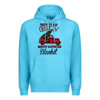 Ocean Blue This is My Christmas Movie Watching Blanket Premium Hoodie - Bettercallsaul