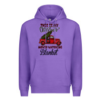 Purple This is My Christmas Movie Watching Blanket Premium Hoodie - Bettercallsaul