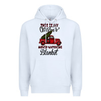 White This is My Christmas Movie Watching Blanket Premium Hoodie - Bettercallsaul