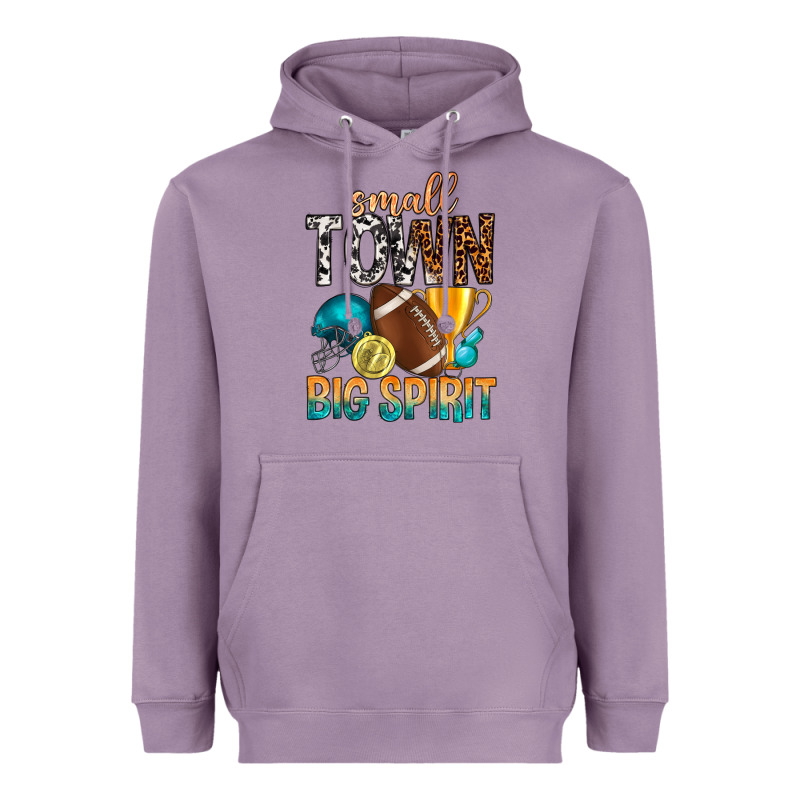 Small Town Big Spirit Heavyweight Hoodie by BundleAndBundleShop | Teevron