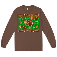 Chestnut football leopard Long Sleeve Tee - NancyCooperArtShop