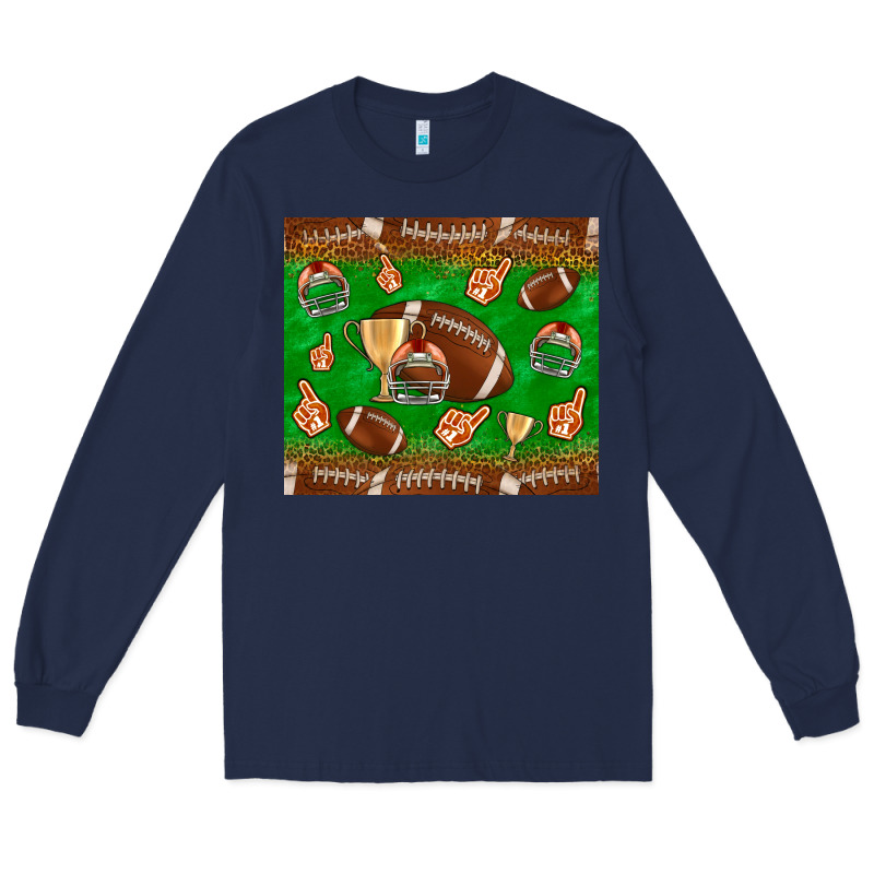 Football Leopard Long Sleeve Tee by NancyCooperArtShop | Teevron