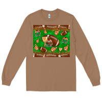Toasted Coconut football leopard Long Sleeve Tee - NancyCooperArtShop