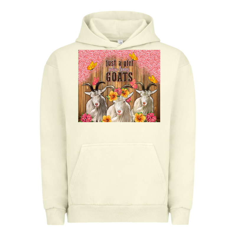 Just A Girl Who Loves Goats Tumbler Urban Hoodie by TumblerDesignByShophia | Teevron