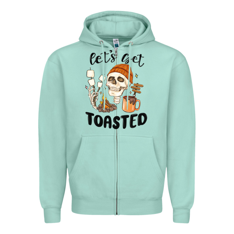 Let's Get Toasted Camping Zipper Hoodie by MaliasSmallBusiness | Teevron