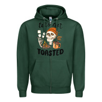 Sports Green let's get toasted camping Zipper Hoodie - MaliasSmallBusiness
