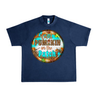 Navy cutest pumpkin İn the patch Urban Heavy Tee - BundleAndBundleShop