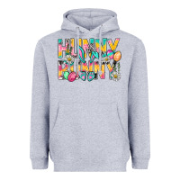 Heather Grey Hunny Bunny Easter Heavyweight Hoodie - BundleAndBundleShop