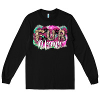 Black fur mama Long Sleeve Tee - NancyCooperArtShop