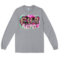 Heather Grey fur mama Long Sleeve Tee - NancyCooperArtShop