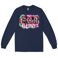 Navy fur mama Long Sleeve Tee - NancyCooperArtShop
