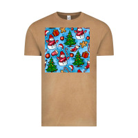 Vintage Camel christmas trees and snow seamless pattern Vintage Tee - BundleAndBundleShop