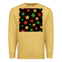 Antique Gold african color stars seamless pattern Premium Sweatshirt - BundleAndBundleShop