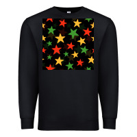 Black african color stars seamless pattern Premium Sweatshirt - BundleAndBundleShop