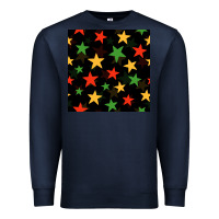 Navy african color stars seamless pattern Premium Sweatshirt - BundleAndBundleShop