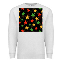 Oatmeal Heather african color stars seamless pattern Premium Sweatshirt - BundleAndBundleShop