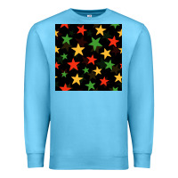 Ocean Blue african color stars seamless pattern Premium Sweatshirt - BundleAndBundleShop