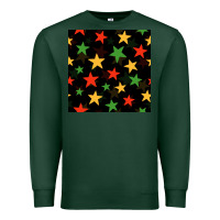 Sports Green african color stars seamless pattern Premium Sweatshirt - BundleAndBundleShop