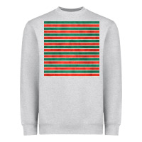Heather Grey christmas stripes seamless pattern Heavyweight Sweatshirt - BundleAndBundleShop