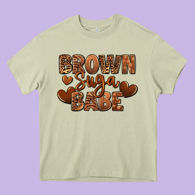 Heavy Core Tee Brown sugar babe