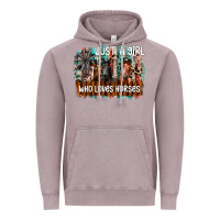 Vintage Zinc just a girl who loves horses Vintage Hoodie - CowhideDigitalArt