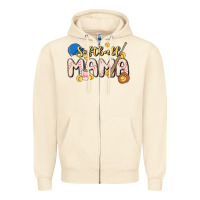 Sandshell softball MAMA Zipper Hoodie - MaliasSmallBusiness