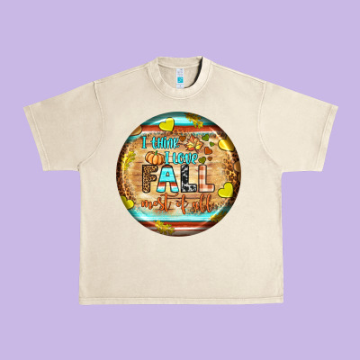 I Think I Love Fall Most Of All Urban Heavy Tee Designed By Bundleandbundleshop