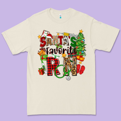 Santa's Favorite Rn Premium Tee Designed By Zillion Design Studio