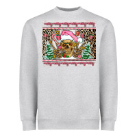 Heather Grey pink skeleton  christmas Heavyweight Sweatshirt - AdoDesignShop