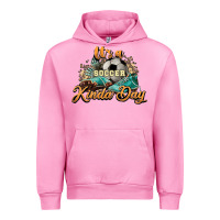Fuchsia Pink It's a Soccer Kinda Day Urban Hoodie - HowdyJamesFarm