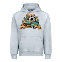 Heather Grey It's a Soccer Kinda Day Urban Hoodie - HowdyJamesFarm