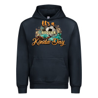 Navy It's a Soccer Kinda Day Urban Hoodie - HowdyJamesFarm