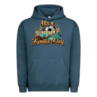Pigment Midnight Navy It's a Soccer Kinda Day Urban Hoodie - HowdyJamesFarm