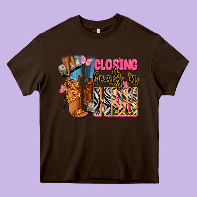 Heavy Core Tee Closing deals in high heels black fashion girl