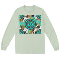 Matcha gemstone leopard cowhide Long Sleeve Tee - NancyCooperArtShop