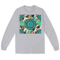 Moon Dust gemstone leopard cowhide Long Sleeve Tee - NancyCooperArtShop