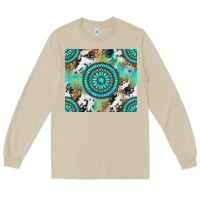 Mushroom gemstone leopard cowhide Long Sleeve Tee - NancyCooperArtShop