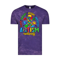 Cloud Purple love support accept understand autism awareness Vintage Tee - Artiststas