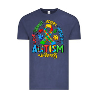 Vintage Denim love support accept understand autism awareness Vintage Tee - Artiststas