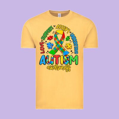 Love Support Accept Understand Autism Awareness Vintage Tee Designed By Artiststas