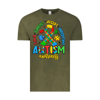 Vintage Olive love support accept understand autism awareness Vintage Tee - Artiststas