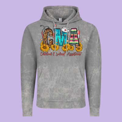 Cma Certified Medical Assistant Vintage Hoodie Designed By Fadigitalartstudio
