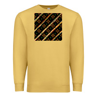 Antique Gold african floral seamless pattern Premium Sweatshirt - BundleAndBundleShop
