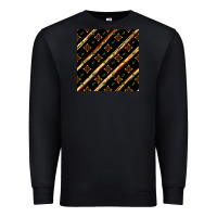 Black african floral seamless pattern Premium Sweatshirt - BundleAndBundleShop