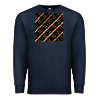 Navy african floral seamless pattern Premium Sweatshirt - BundleAndBundleShop