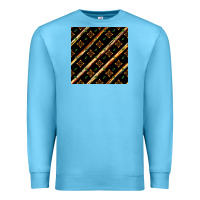 Ocean Blue african floral seamless pattern Premium Sweatshirt - BundleAndBundleShop
