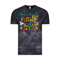 Cloud Black this is how i fight my battles Vintage Tee - AdoDesignShop
